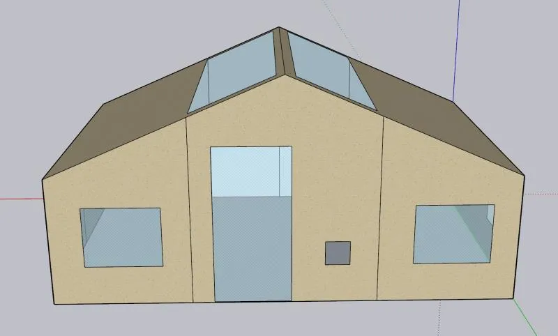 6x4 Canvas Lodge With Roof Light