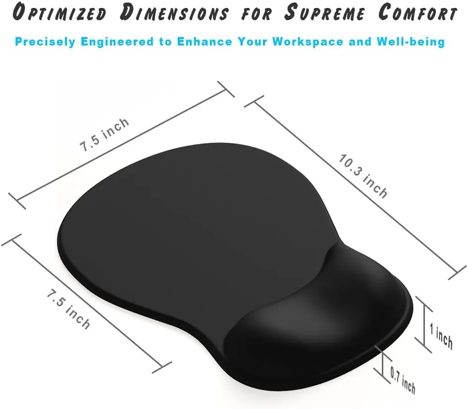 ErgoComfort Gel Wrist Rest Mouse Pad-Ergonomic Office Mousepad with Wrist Support-Non-Slip, Design Desk Accessories Mat for Home&Game Decor (06Azure Dream)