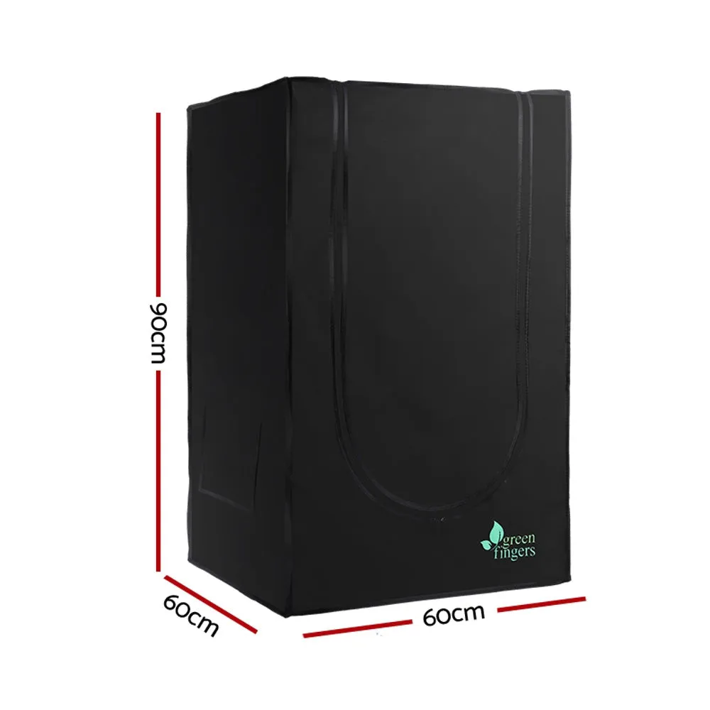 Green Fingers Hydroponics Grow Tent Kits Hydroponic Grow System Black 60X60X90CM 600D Oxford