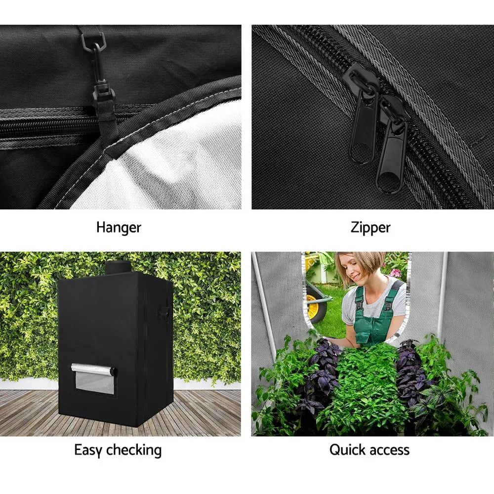 Green Fingers Hydroponics Grow Tent Kits Hydroponic Grow System Black 60X60X90CM 600D Oxford