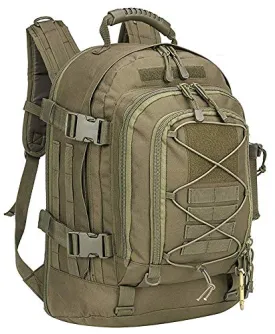 Military Expandable Travel Backpack Tactical Waterproof Work Backpack for Men (o.d.green)