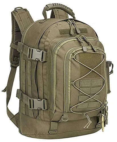 Military Expandable Travel Backpack Tactical Waterproof Work Backpack for Men (o.d.green)