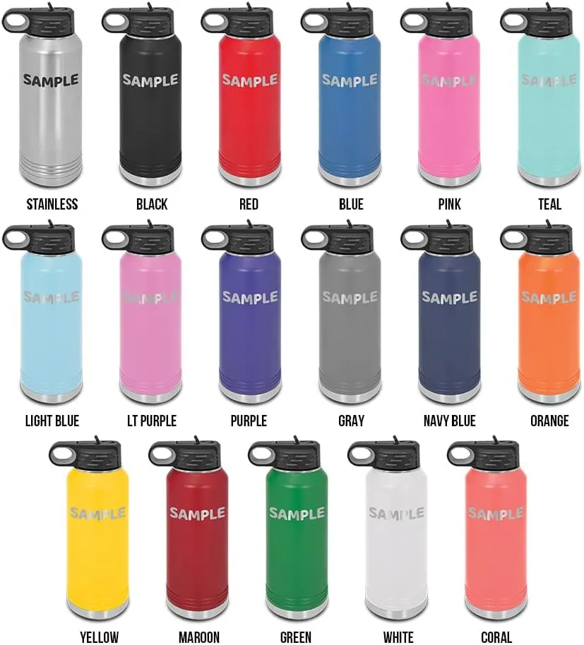 Paddle Board and Paddle Laser Engraved Water Bottle Customizable Polar Camel Stainless Steel with Straw - paddle boarding sticker pabbleboard sup stand up v1 Purple 32 oz
