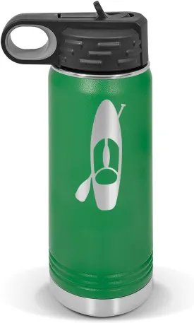 Paddle Board and Paddle Water Bottle 20 oz - Laser Engraved w/Flip Top Removable Straw - Polar Camel - Stainless - Vacuum Insulated - Drinkware - Paddle Boarding pabbleboard sup Stand up v1