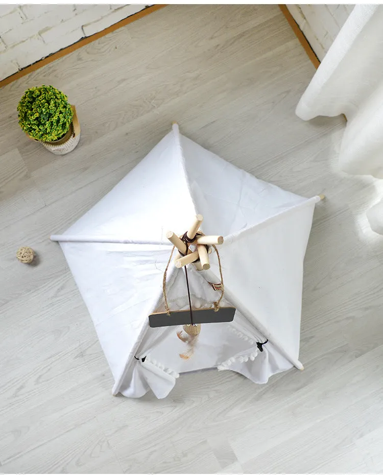 Pet Teepee Tent with Soft Cushion | Starry Sky