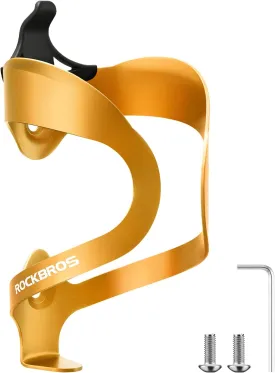 ROCKBROS Bike Water Bottle Cage - Lightweight Sturdy Aluminum Alloy for Road & Mountain Bikes