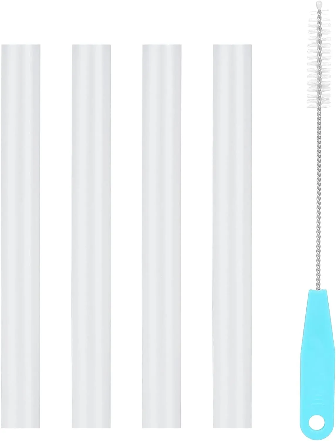 Straws Replacement for CamelBak eddy 14 oz Kids Water Bottle,CamelBak Eddy  Straw Replacements,Accessories Set Include 4 BPA-FREE Straws and 1 Straw Cleaning Brush(14OZ)