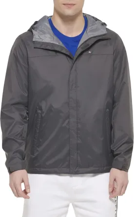 Tommy Hilfiger Men's Lightweight Breathable Waterproof Hooded Jacket